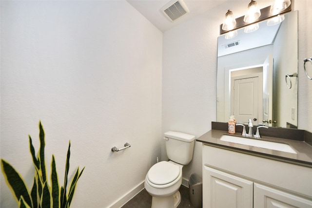 23619 Bottlebrush Terrace Trl, Katy, TX 77493 - bathroom with toilet, vanity, and baseboards