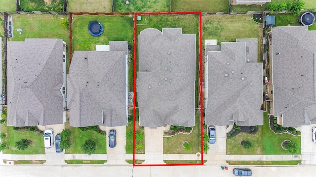 23619 Bottlebrush Terrace Trl, Katy, TX 77493 - aerial view of residential area featuring property parcel outlined