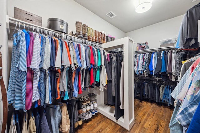 2707 Rusk St, Houston, TX 77003 - spacious closet with wood finished floors