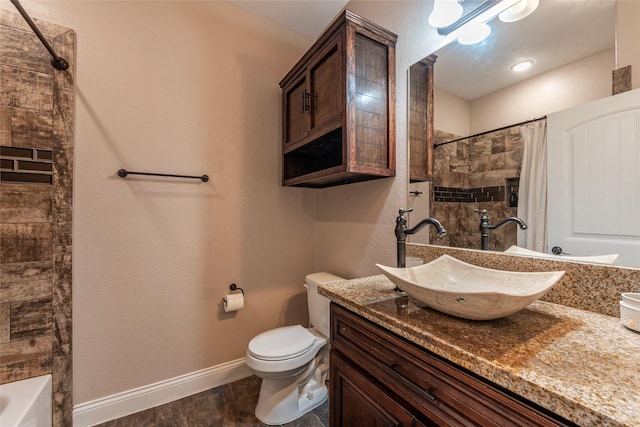 2323 Foley Rd, Crosby, TX 77532 - full bathroom with vanity and shower / bath combo