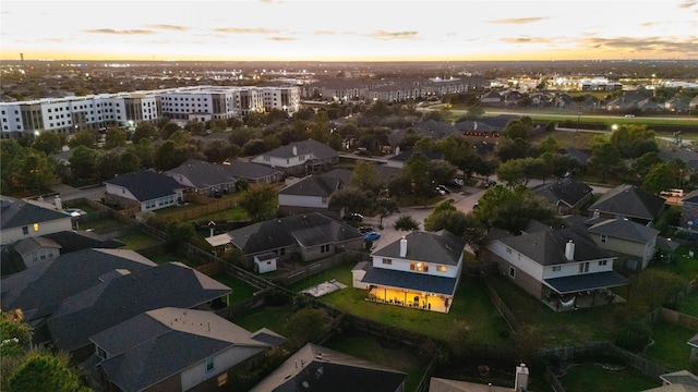 19902 Dayton Ridge Ln, Cypress, TX 77433 - aerial view at dusk of a residential view