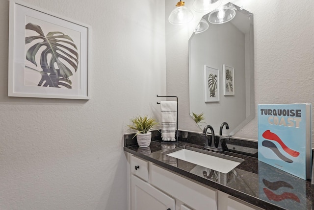 1603 Country Club Dr, Crosby, TX 77532 - bathroom featuring vanity and a textured wall