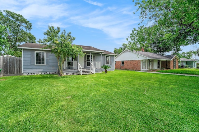 3517 Sparrow St, Houston, TX 77051 - ranch-style house featuring a porch