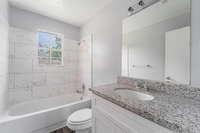 3517 Sparrow St, Houston, TX 77051 - full bathroom with toilet, vanity, and shower / washtub combination