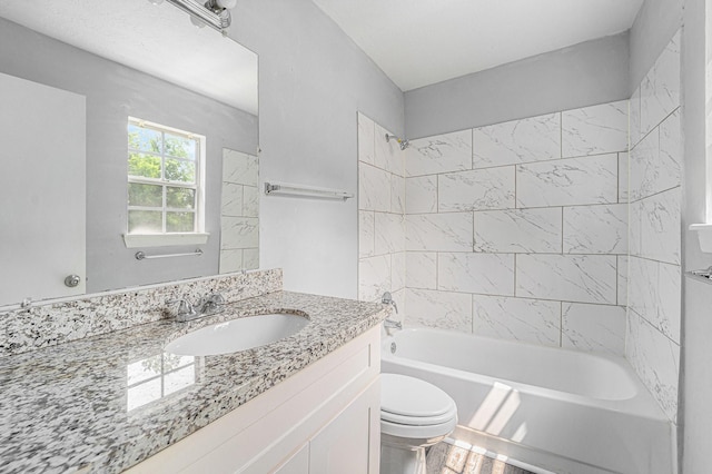 3517 Sparrow St, Houston, TX 77051 - full bath with vanity, toilet, and bathtub / shower combination