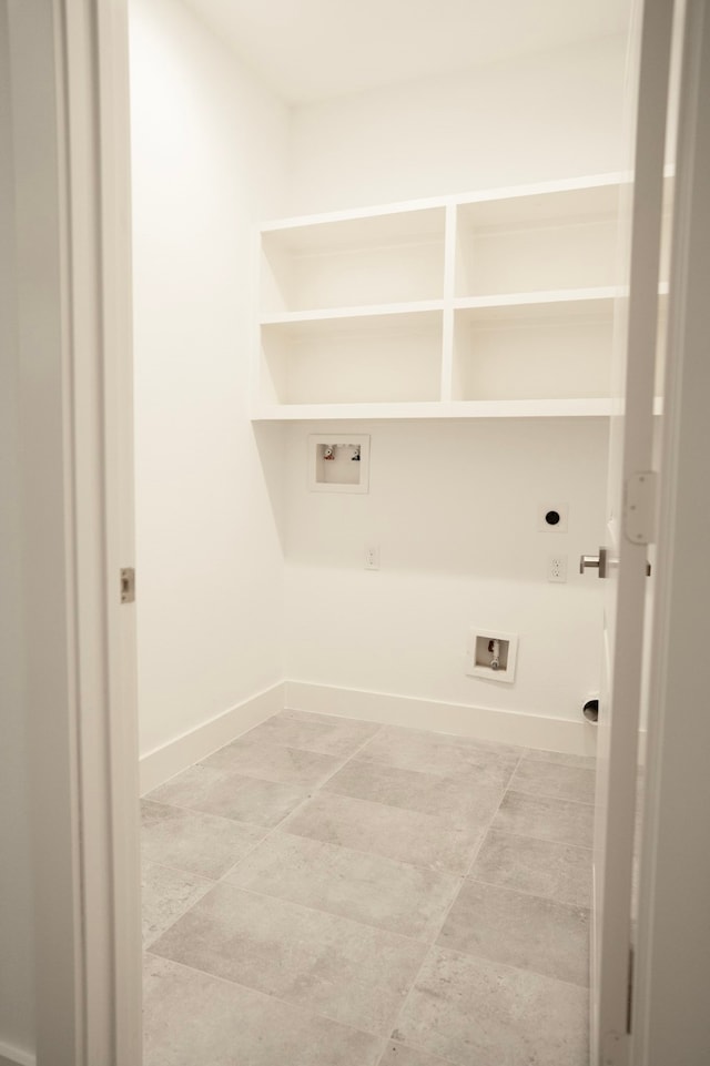 3405 Rebecca St, Houston, TX 77021 - washroom with hookup for an electric dryer, hookup for a washing machine, gas dryer hookup, and baseboards