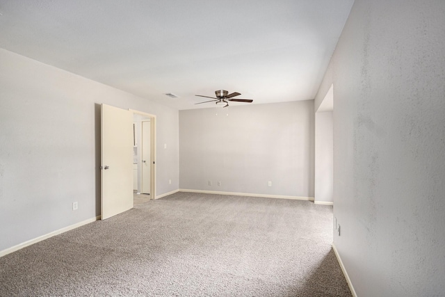 6814 Indian Falls Dr, Houston, TX 77489 - carpeted empty room featuring a ceiling fan and baseboards