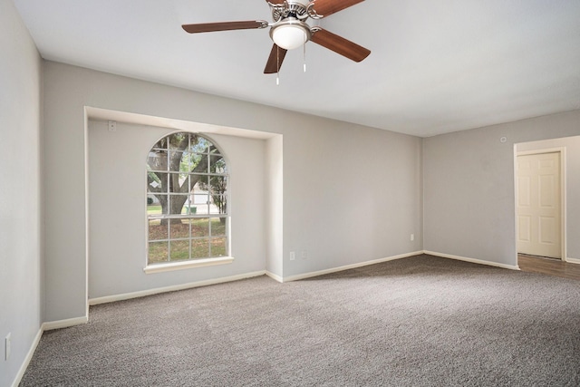 6814 Indian Falls Dr, Houston, TX 77489 - unfurnished room with carpet flooring, baseboards, and a ceiling fan