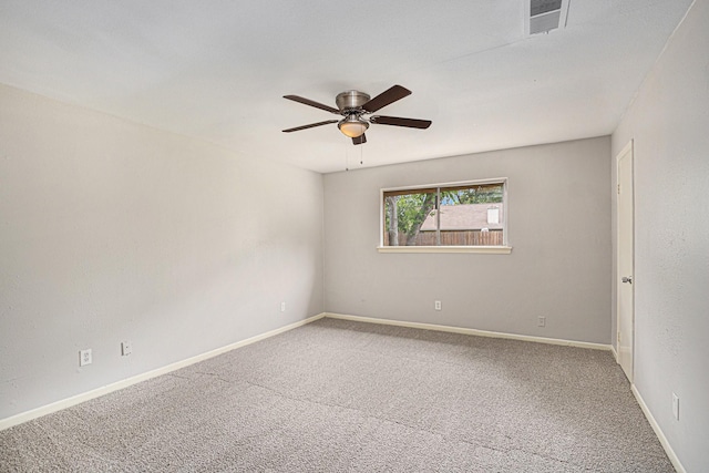 6814 Indian Falls Dr, Houston, TX 77489 - carpeted empty room featuring ceiling fan and baseboards