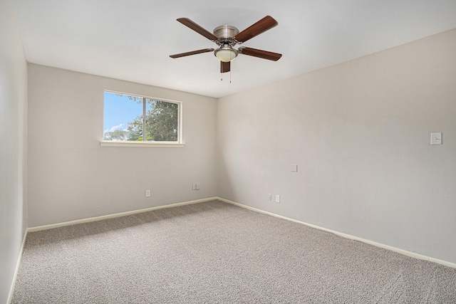 6814 Indian Falls Dr, Houston, TX 77489 - carpeted empty room featuring ceiling fan and baseboards