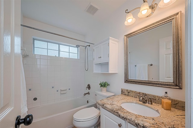 22 Tallow Hill Pl, Spring, TX 77382 - full bathroom featuring vanity, shower / tub combo, and toilet