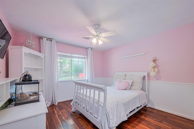 22 Tallow Hill Pl, Spring, TX 77382 - bedroom featuring wood finished floors, baseboards, and ceiling fan