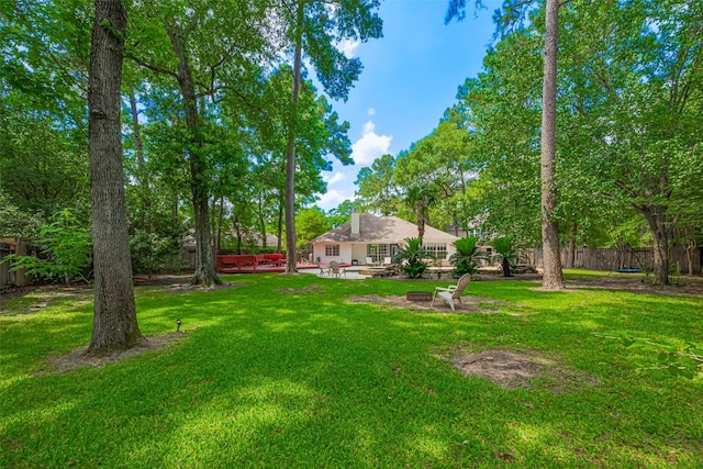 22 Tallow Hill Pl, Spring, TX 77382 - view of yard featuring a patio