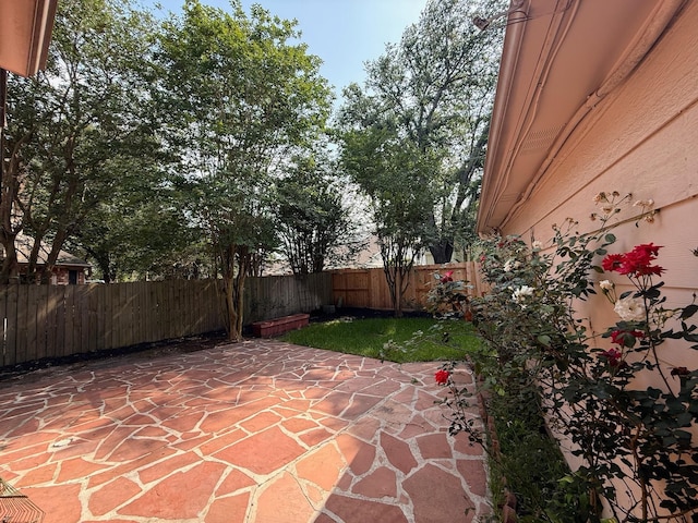 9619 Therrell Dr, Houston, TX 77064 - fenced backyard featuring a patio area