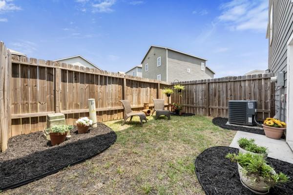 4908 Paradigm Ln, Spring, TX 77379 - fenced backyard with central AC