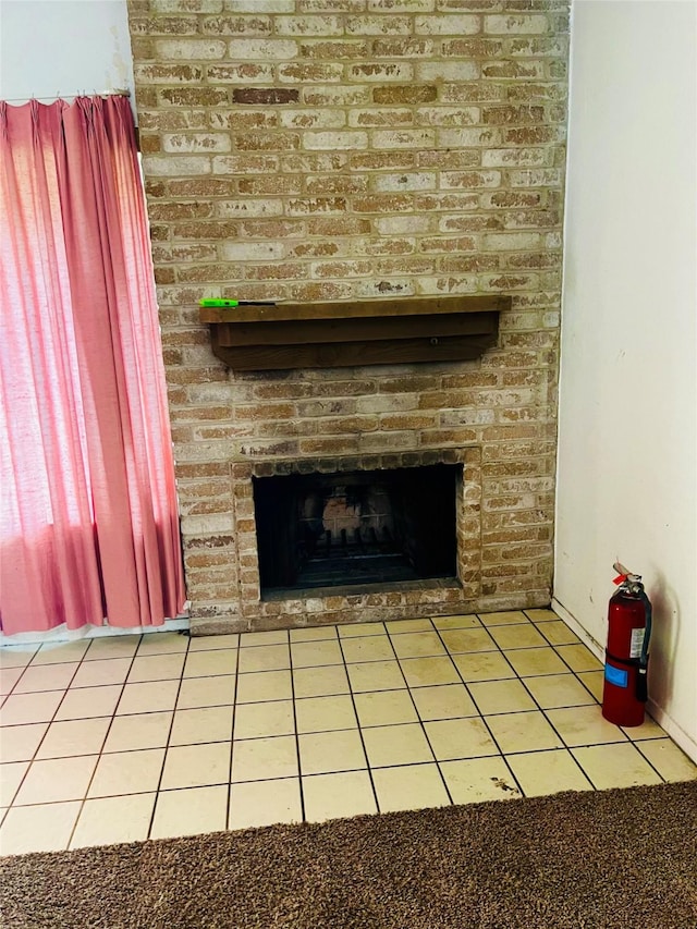 6128 Dryad Dr, Houston, TX 77035 - detailed view of a fire extinguisher and a brick fireplace