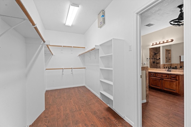 19918 Cypresswood Lake Dr, Spring, TX 77373 - spacious closet featuring dark wood-style flooring