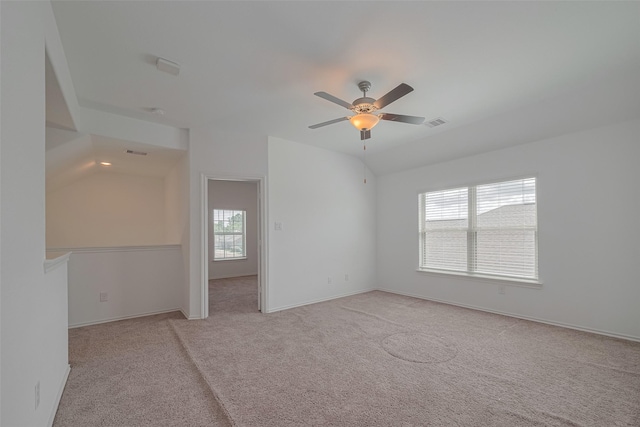 23922 Olivenza Trl, New Caney, TX 77357 - empty room with light colored carpet and ceiling fan