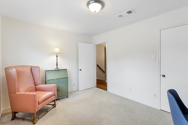 7514 Renmark Ln, Houston, TX 77070 - living area with light carpet and an upstairs landing