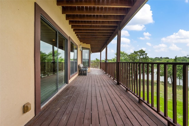 303 Winkler St, Baytown, TX 77520 - view of wooden terrace