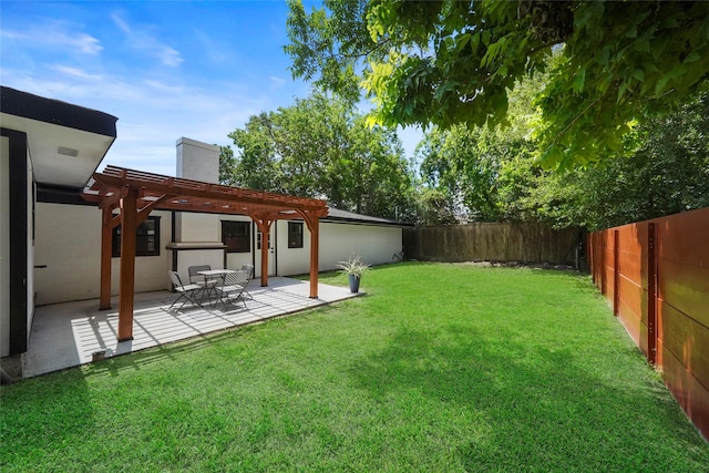 701 W 39th St, Houston, TX 77018 - view of yard with a pergola and a patio area