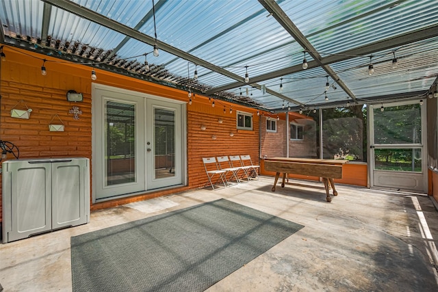 12206 Ashcroft Dr, Houston, TX 77035 - view of patio / terrace with french doors