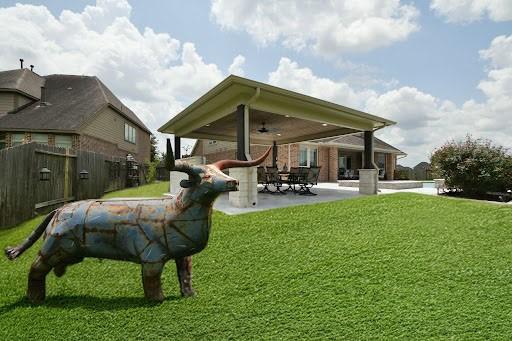29016 Concan Crossing Ct, Katy, TX 77494 - rear view of property with a patio area