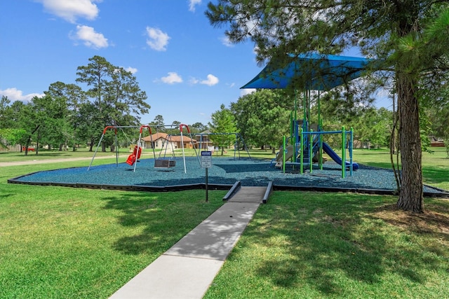1406 Grand Valley Dr, Houston, TX 77090 - community playground with a lawn