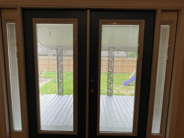 15530 Edenvale St, Friendswood, TX 77546 - doorway to outside with french doors