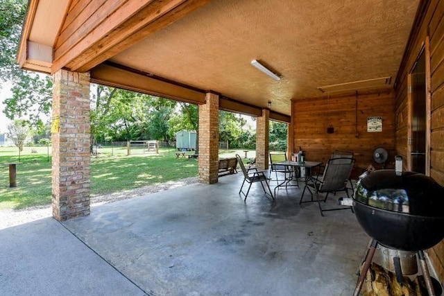 22035 Buescher Rd, Tomball, TX 77377 - view of patio with outdoor dining space