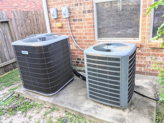 6318 Alpine Trail Ln, Katy, TX 77494 - exterior view of central air condition unit and brick siding