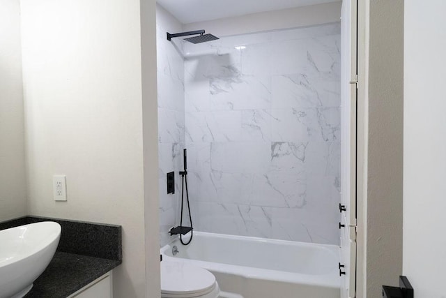 2243 W Alabama St Unit 10, Houston, TX 77098 - full bathroom with vanity,  shower combination, and toilet