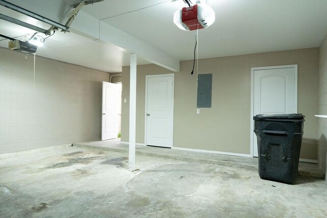 2243 W Alabama St Unit 10, Houston, TX 77098 - garage featuring electric panel and a garage door opener
