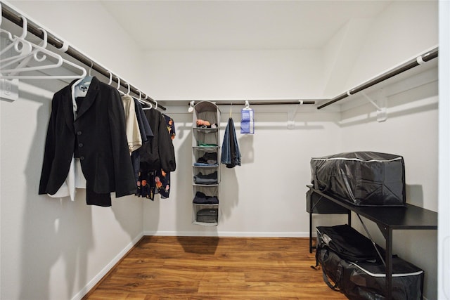 10127 Clearwick St, Houston, TX 77034 - spacious closet featuring wood finished floors