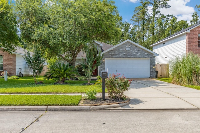 414 Laurel Sage Dr, Houston, TX 77339 - view of front of property with concrete driveway