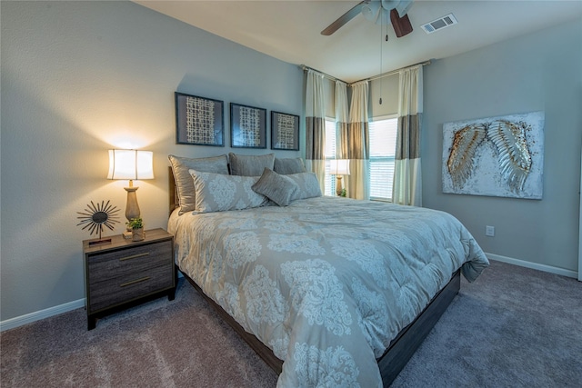214 Emerald Thicket Ln, Humble, TX 77336 - carpeted bedroom with baseboards and a ceiling fan