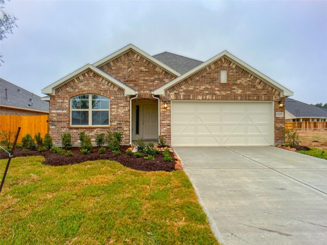 27203 Blue Pool Dr, Katy, TX 77493 - view of front of property with brick siding, driveway, and a garage
