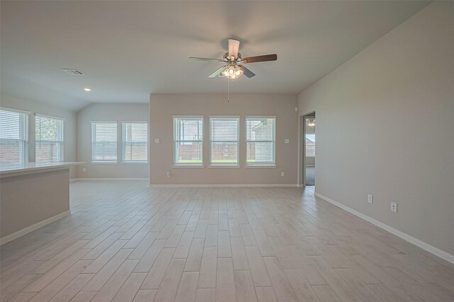 27203 Blue Pool Dr, Katy, TX 77493 - unfurnished room with a ceiling fan, light wood finished floors, and baseboards