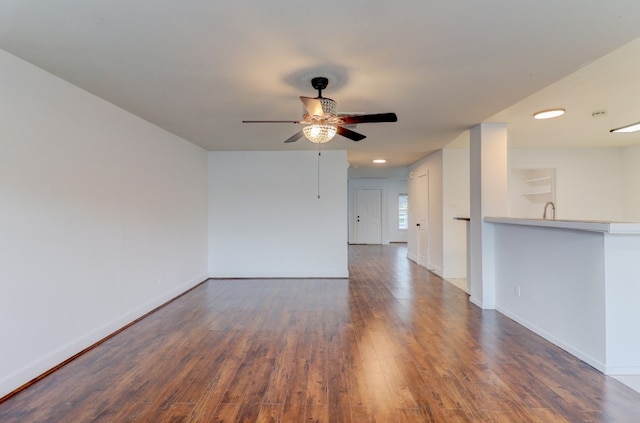 19603 Green Chase Ln, Houston, TX 77073 - empty room with ceiling fan and wood finished floors