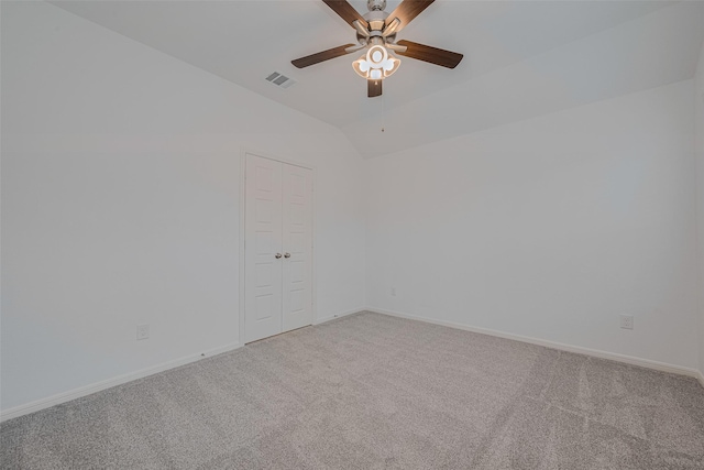 17807 Cappadocia Trl, Tomball, TX 77377 - carpeted spare room with a ceiling fan and lofted ceiling