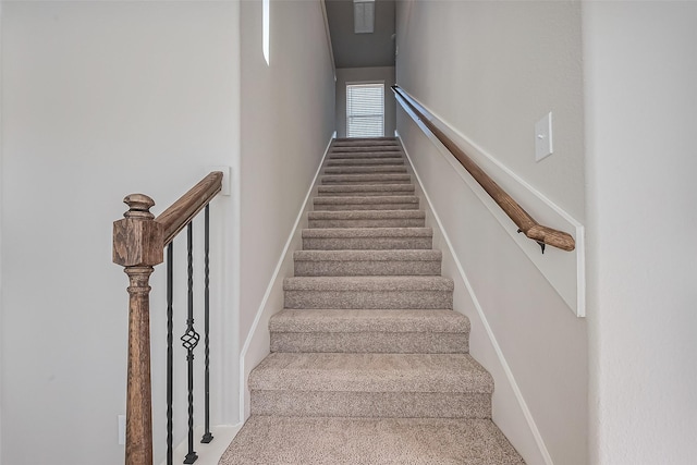 22807 Ephesus Ave, Tomball, TX 77377 - stairway with carpet flooring and baseboards
