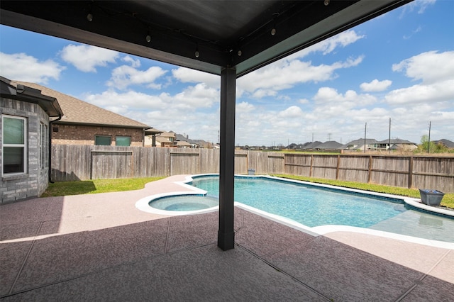 2334 Calm Channel Ct, Missouri City, TX 77459 - view of pool featuring a patio area, a fenced backyard, and a residential view