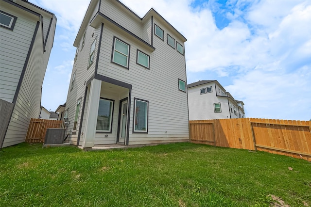 8933 Grovner Pl, Houston, TX 77055 - back of property with central AC and a gate