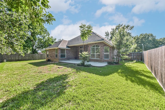 3506 Hickory Hill Ln, Montgomery, TX 77356 - rear view of property with a patio area, brick siding, and a shingled roof