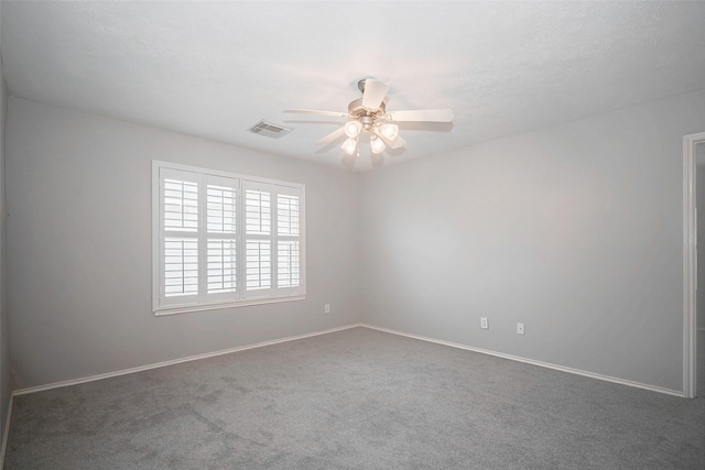 2710 Marigny Dr, Houston, TX 77014 - unfurnished room featuring a ceiling fan, carpet floors, and baseboards