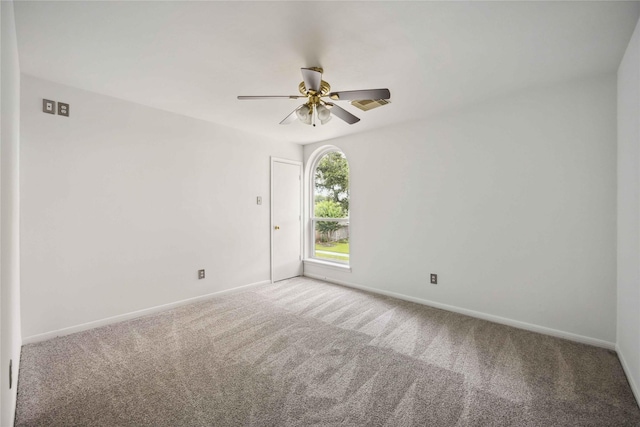 11143 Dawn Harvest Dr, Houston, TX 77064 - spare room with light colored carpet and a ceiling fan