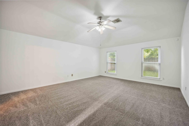 11143 Dawn Harvest Dr, Houston, TX 77064 - carpeted empty room with ceiling fan and lofted ceiling
