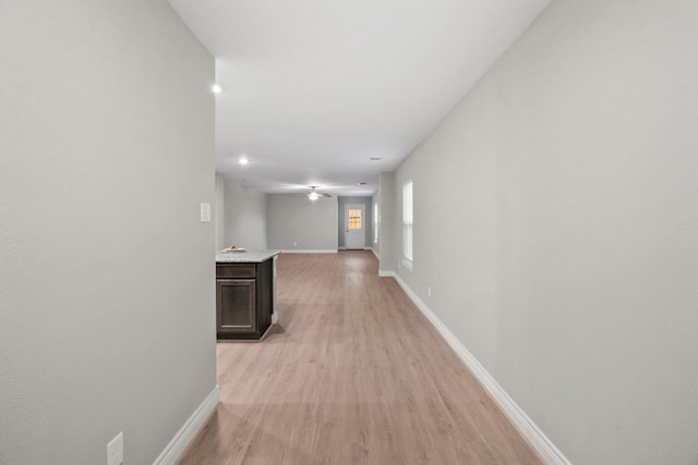 6230 El Cobre Dr, Houston, TX 77048 - corridor with light wood-style floors and baseboards