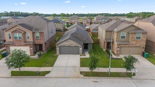 6230 El Cobre Dr, Houston, TX 77048 - view of front of property featuring a residential view, brick siding, and driveway