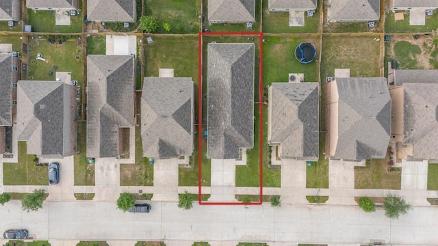 6230 El Cobre Dr, Houston, TX 77048 - aerial view of residential area featuring property boundaries highlighted